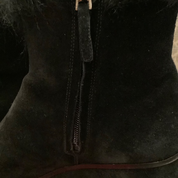 Tory.Burch black suede booties 5:5 - Picture 5 of 8